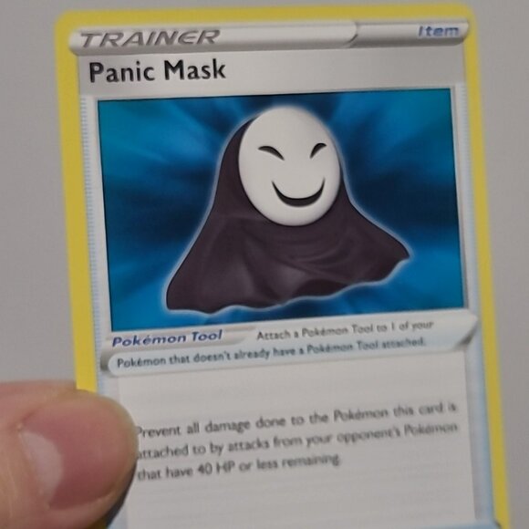 Pokemon Lost Origin - PANIC MASK Card 165/196 Uncommon Item Sword & Shield Nice - Picture 3 of 3